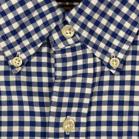 Ralph Lauren White Blue Check Casual Long Sleeve Button Down Shirt SKU0697 - Picture 6 of 11